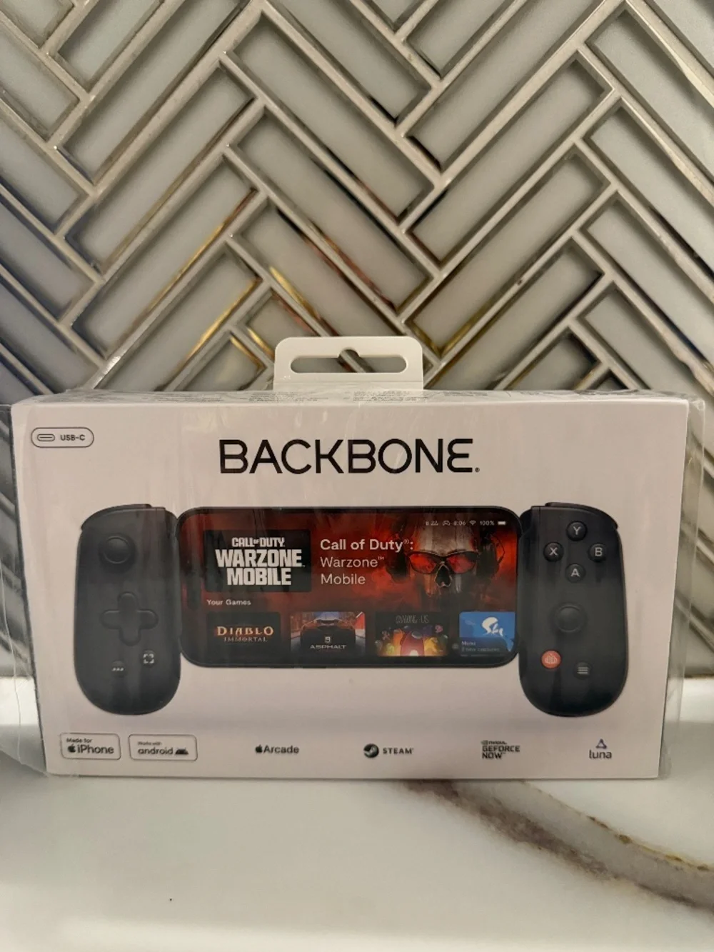 Backbone one mobile gaming controller for iphone